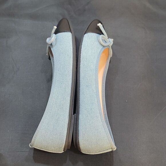 BRAND NEW FOREVER MEMORY FOAM DENIN BOWNOT WOMEN'S FLAT SHOE - Picture 9 of 14